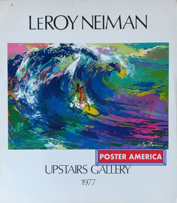 Leroy Neiman Upstairs Gallery 1977 Vintage Art Print Poster 23.5 X 27 Art Print