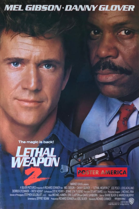 Lethal Weapon 2 Vintage One-Sheet Movie Poster 27 X 40 Posters Prints & Visual Artwork