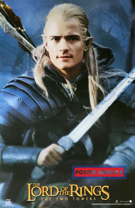 Lord Of The Rings Two Towers Legolas Vintage 2002 Movie Poster 22.5 X 34.5