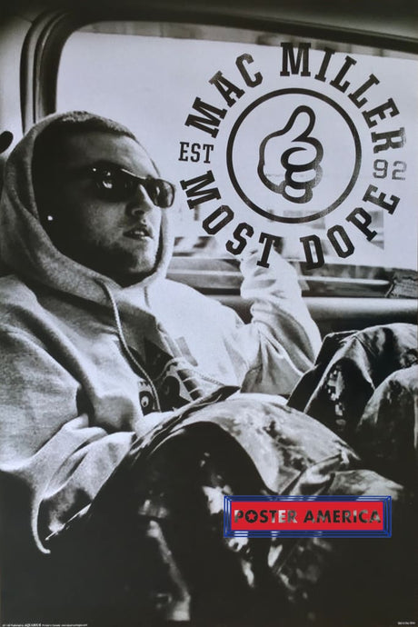 Mac Miller Most Dope Poster 24 X 36 Posters Prints & Visual Artwork