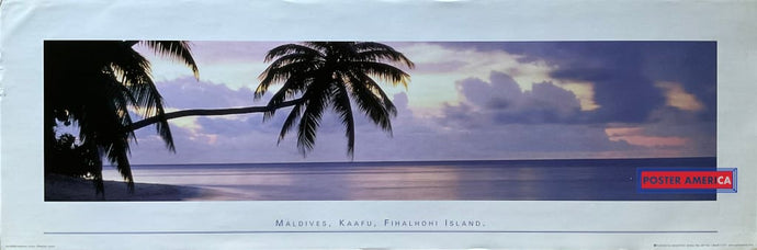 Maldives Kaafu Fihalhohi Island Scenic Slim Print 12 X 36