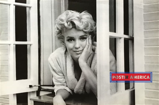 Marilyn Monroe At The Window Sill Vintage Poster 24 X 36