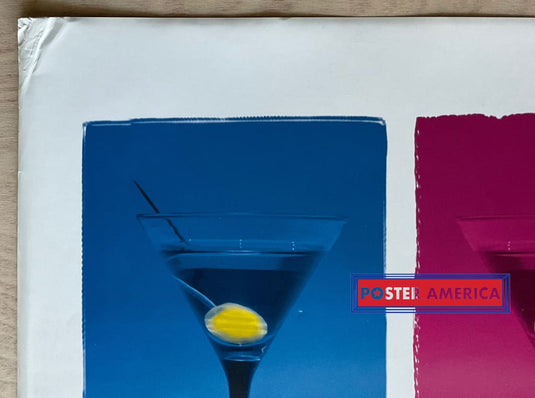 Martini Glasses Pop Art Slim Print 12 X 36