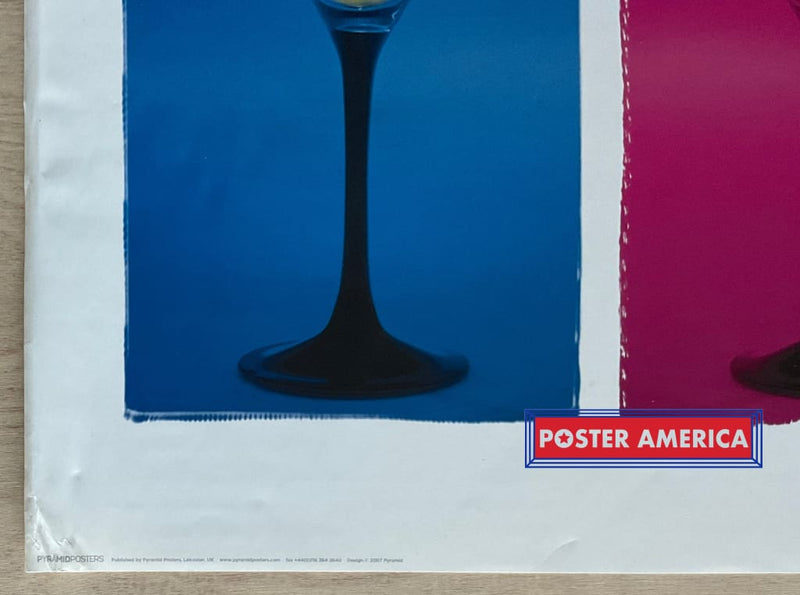 Load image into Gallery viewer, Martini Glasses Pop Art Slim Print 12 X 36
