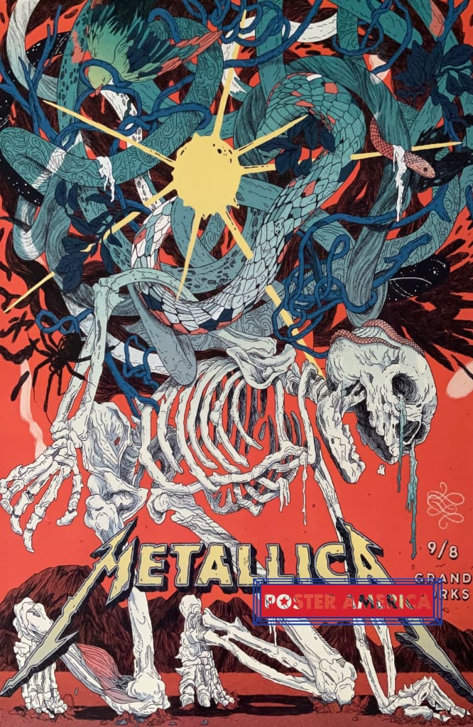 Metallica Grand Forks Concert Reproduction Poster 24 x 36 PosterAmerica