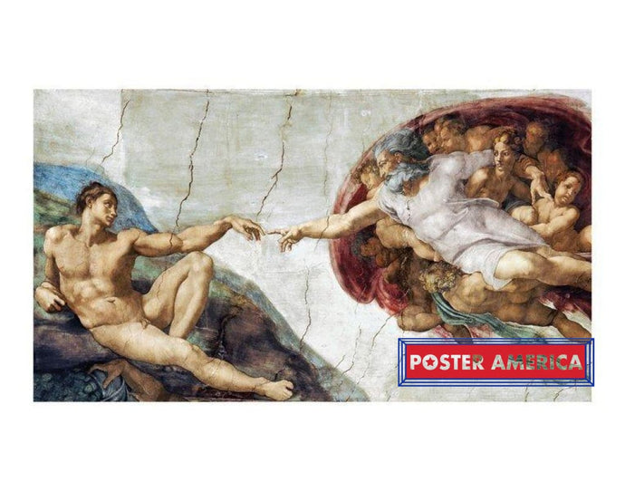 Michelangelo The Creation Of Adam (Full Version) Poster 11 X 14