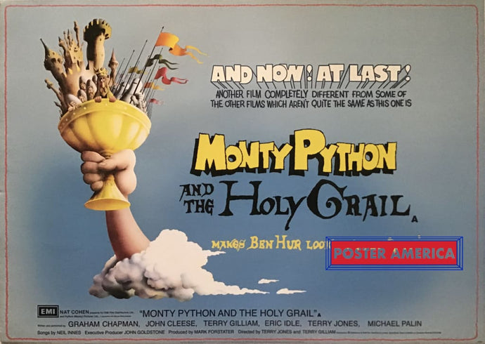 Monty Python And The Holy Grail Reproduction Promotional Movie Poster 24 X 34