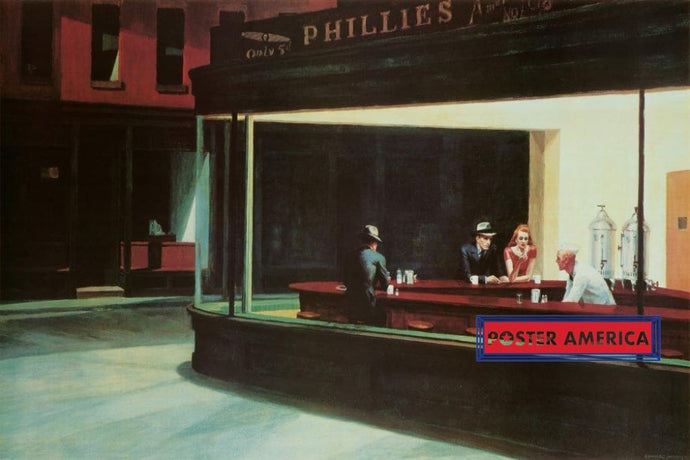 Nighthawks By Edward Hopper 24 X 36 Poster