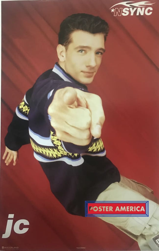 Nsync Jc Chasez Rare Vintage 1998 Poster 23 X 35