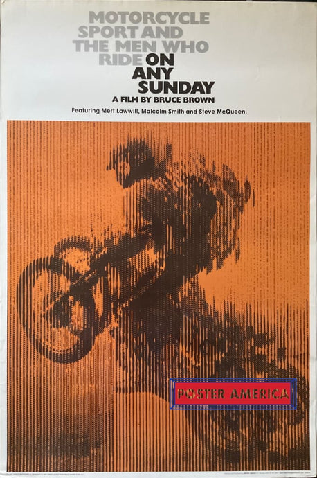 On Any Sunday Motorcycle Movie Film By Bruce Brown 24 X 36 Poster