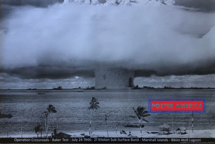 Operation Crossroads Hydrogen Bomb Poster 24 X 36 Posters Prints & Visual Artwork