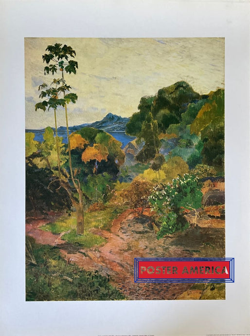 Paul Gauguin Paysage De Martinique Vintage Italian Import Art Print 23.5 X 31.5