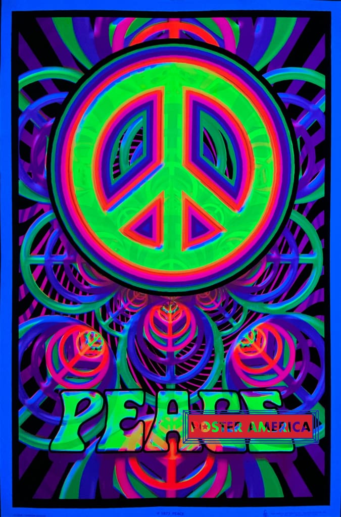 trippy peace sign drawings
