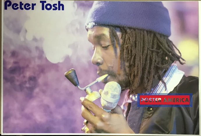 Peter Tosh Smoking A Pipe 1994 Vintage Poster 26.5 X 38.5 Vintage Poster