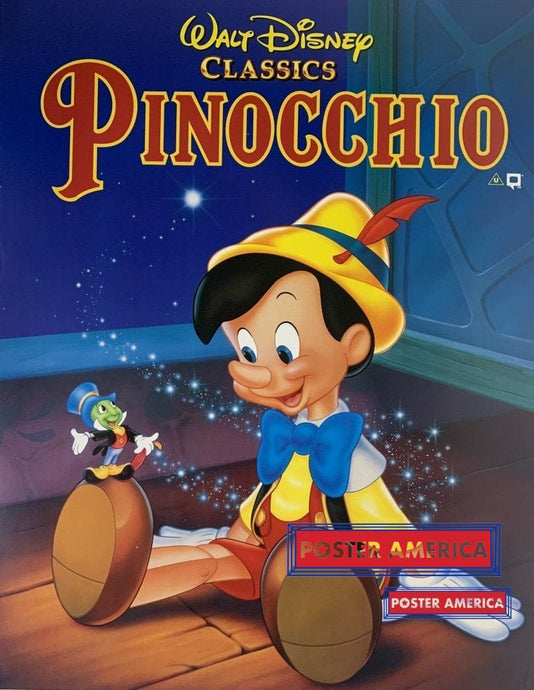 Pinocchio Walt Disney Original Video Rare Poster 23 X 33