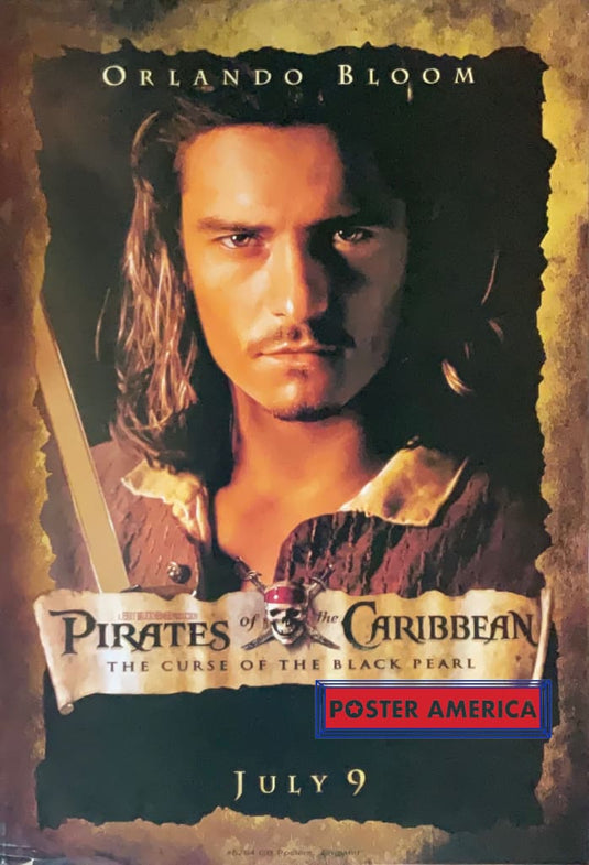 Pirates Of The Caribbean Orlando Bloom Vintage Advance Poster 19 X 27 Vintage Poster
