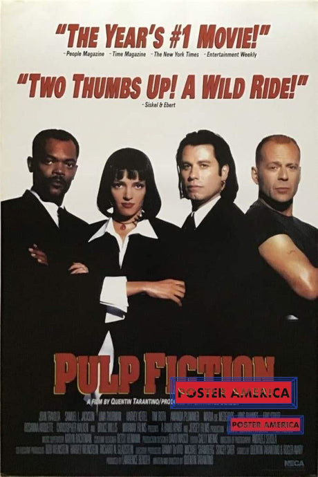 Pulp Fiction Cast Reproduction Promotional Movie Poster 24 X 36