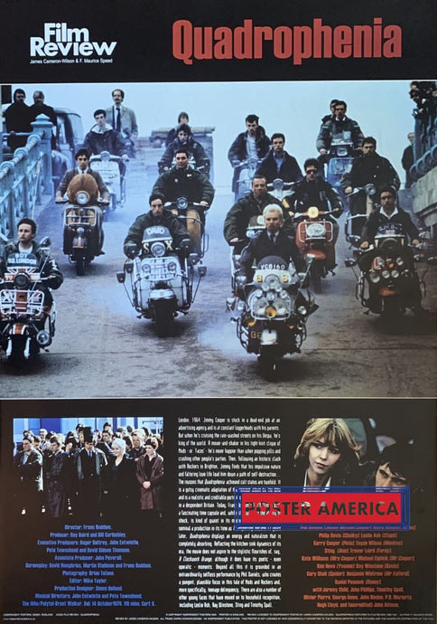 Quadrophenia Film Review Poster 24 X 34