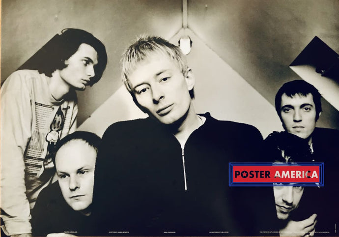 Radiohead Rock Band Vintage Shot Poster 24 X 34 Black & White