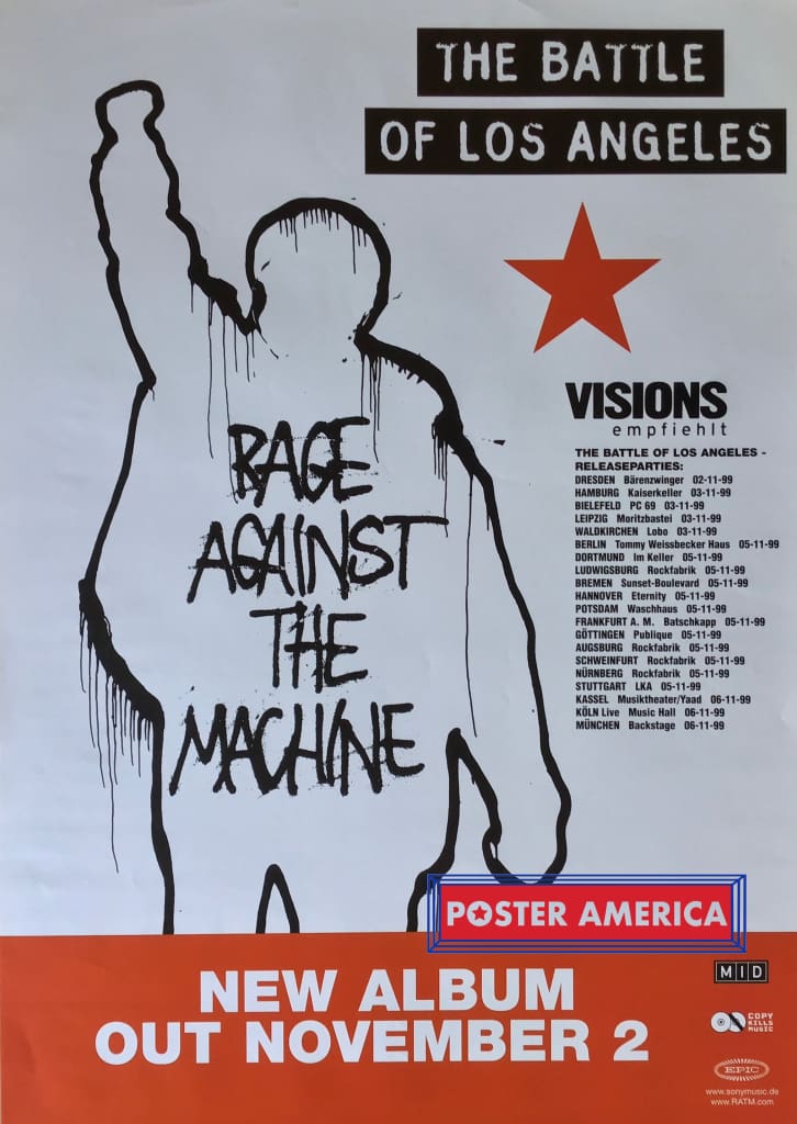 Load image into Gallery viewer, Rage Against The Machine The Battle Of Los Angeles Poster 23.5 X 33 Posters Prints &amp; Visual Artwork
