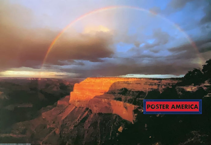 Rainbow Over The Grand Canyon Vintage 2000 Scenic Poster 24 X 35 Vintage Poster