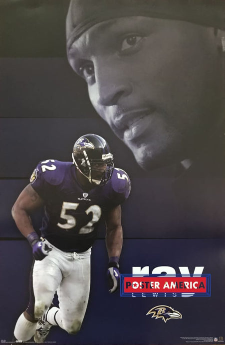 Ray Lewis Baltimore Ravens Vintage 2003 Poster Nfl