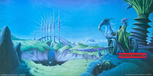 Rodney Matthews Time To Turn Vintage 1983 Poster 20 X 39 Vintage Poster