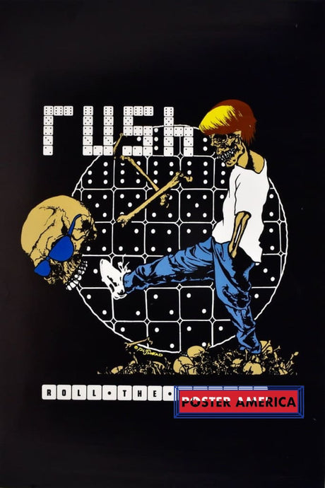 Rush Rolling The Bones Vintage 1992 Poster 22 X 34 Vintage Poster