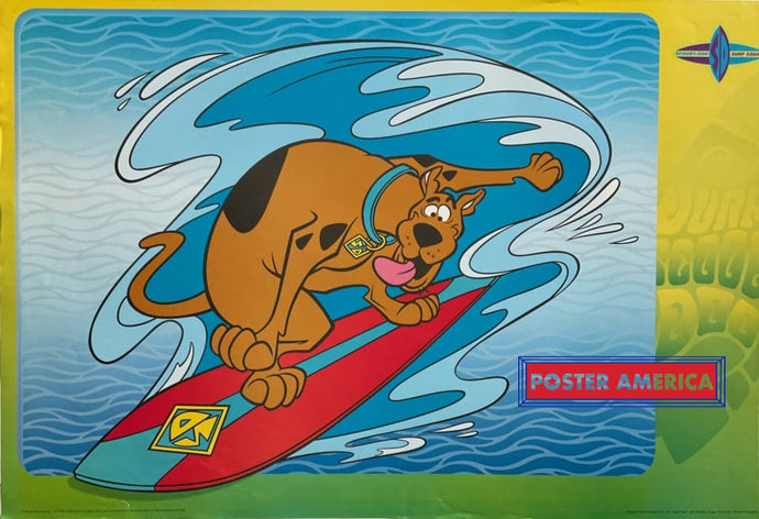 Scooby Doo Surfing Vintage Poster 2000 24 X 35 Surf Squad