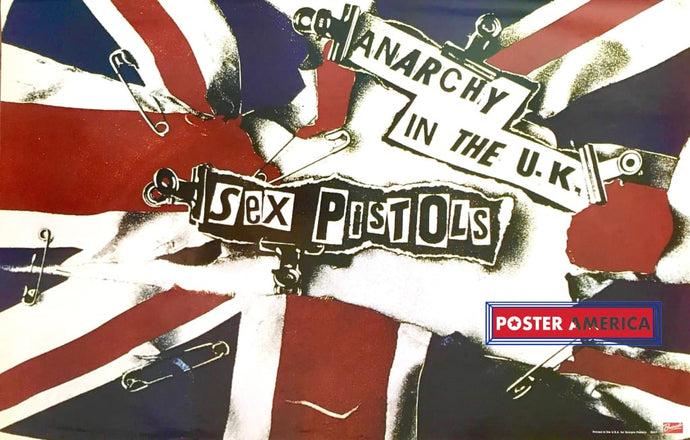 Sex Pistols Anarchy In The U.k. Out Of Print Uk Import Album 2005 Poster 22 X 34