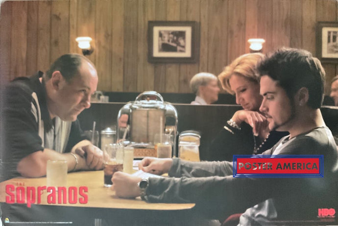 Sopranos Diner Scene Vintage 2008 24 X 36 Poster