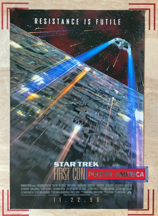 Star Trek First Contact Original Double Sided One Sheet Poster 27 X 39.5