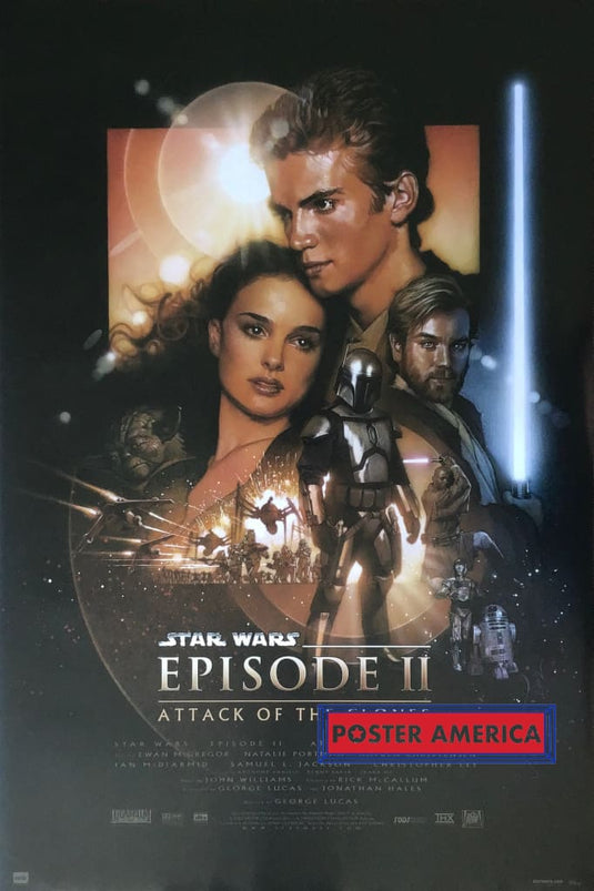 Star Wars Attack Of The Clones Movie Poster 24 X 36 Posters Prints & Visual Artwork