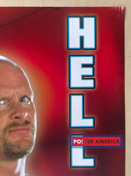 Stone Cold Steve Austin Hell Yeah Vintage Poster 24 X 36 Posters Prints & Visual Artwork