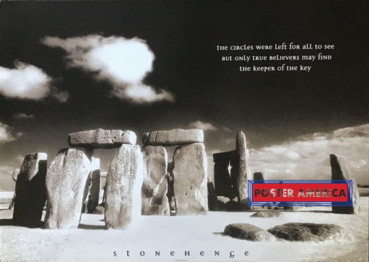 Stonehenge Inspirational Quote Poster 24 X 34