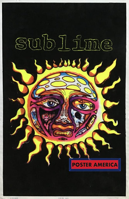 Sublime 40Oz. To Freedom Vintage Flocked Blacklight Poster 23.5 X 34