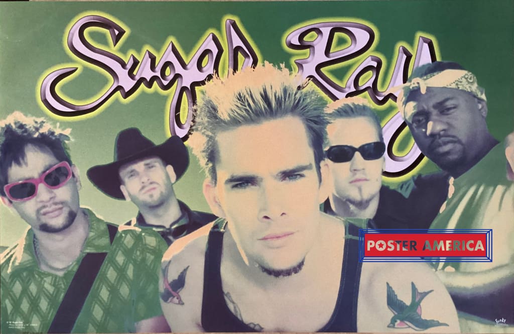 Sugar Ray Horizontal Band Shot Vintage 1997 Poster 22.5 x 34.5 ...