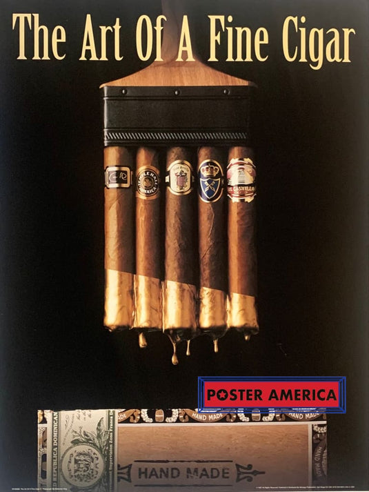 The Art Of A Fine Cigar Poster 18 X 24 Vintage Poster