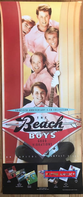 The Beach Boys Good Vibrations Orginal 1993 Promo Vintage Poster 15 X 36 Vintage Poster