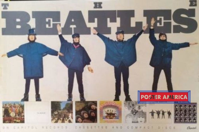 The Beatles Help Original 1992 Promo Vintage Poster 20 X 30 Vintage Poster