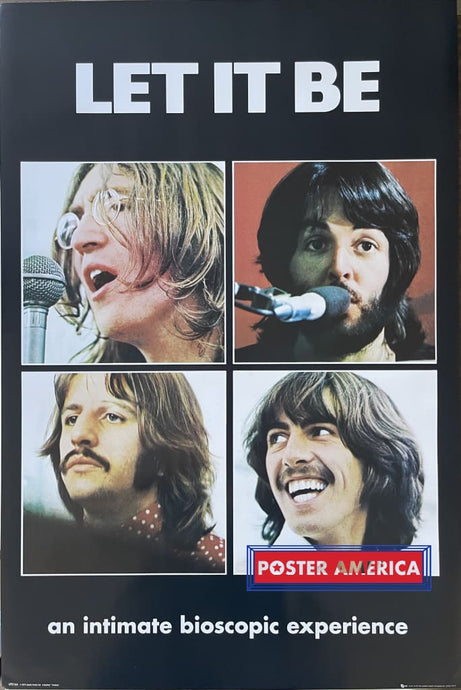 The Beatles Quad Box Let It Be Poster 24 X 36 John Lennon Paul Mccartney George Harrison Ringo Starr