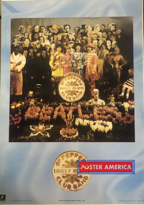 The Beatles Sargent Peppers Lonely Hearts Club Band Original 1987 Uk Import Poster 24 X 35 Vintage