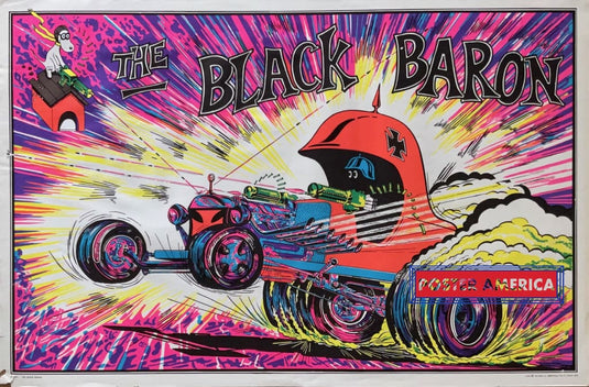 The Black Baron Vintage Light Poster 23 X 35