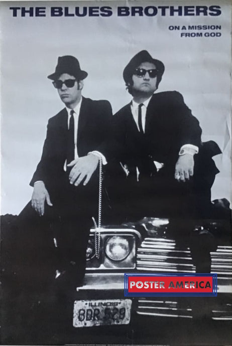 The Blues Brother On A Mission From God Vintage Uk Import Poster