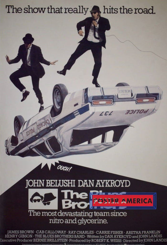 The Blues Brothers Rare 1980S Vintage Party On A Police Cruiser Poster 23.5 X 3 Posters Prints &