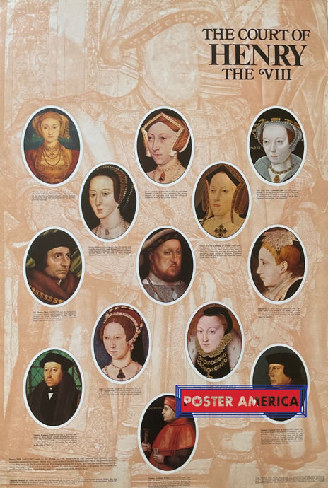 The Court Of Henry Viii Vintage Original Poster 24 X 35