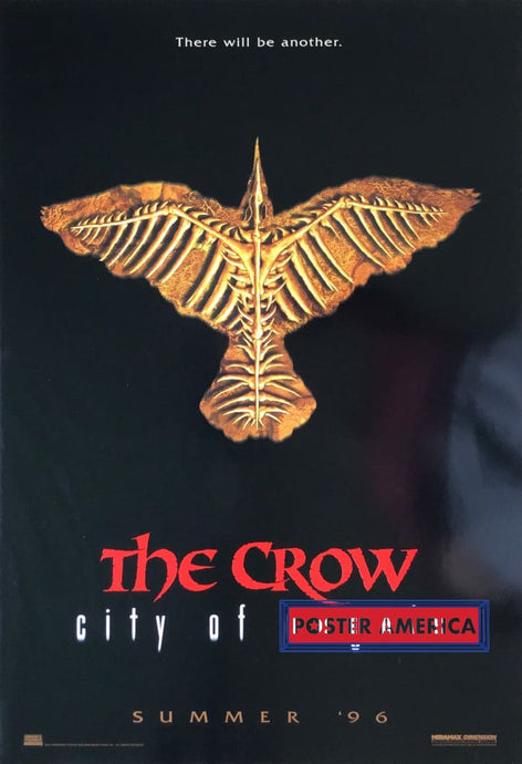 The Crow: City Of Angels One-Sheet Movie Poster 27 X 39 Posters Prints & Visual Artwork