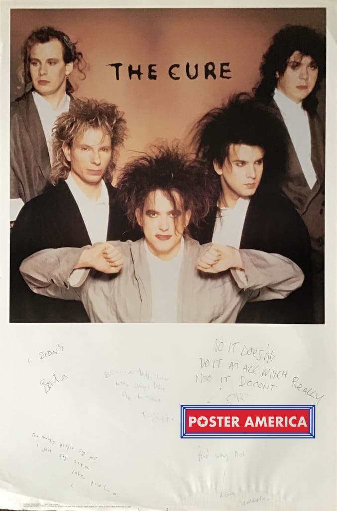 Load image into Gallery viewer, The Cure Printed Messages And Signatures Poster 23 X 34.5
