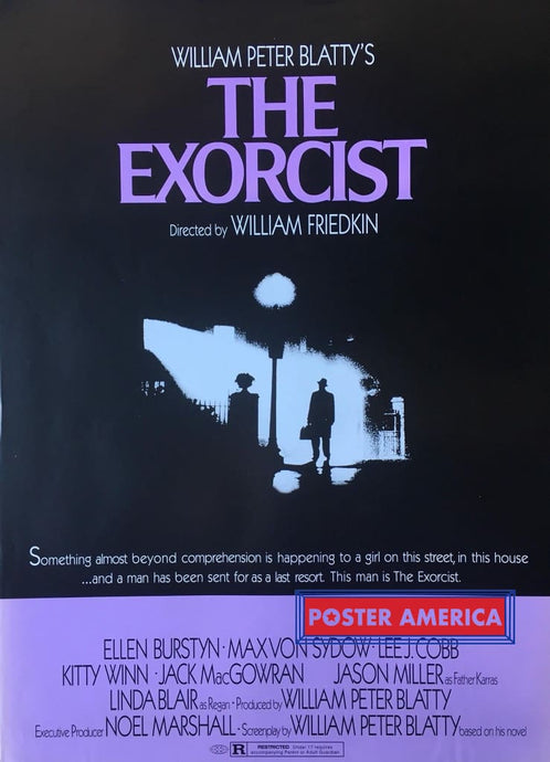 The Exorcist Rare Purple Movie Poster 24 X 33.5 Posters Prints & Visual Artwork