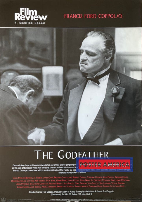 The Godfather Film Review Vintage 2001 Poster 24 X 34